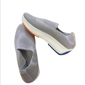 Gray Slip-On Women's Shoes